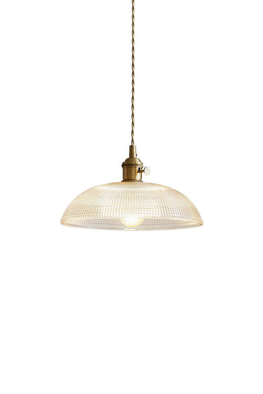 Textured Dome Glass Pendant Light | vexalamps