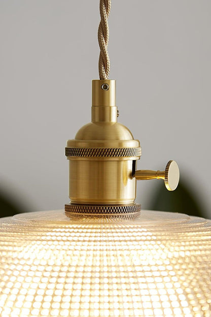 Textured Dome Glass Pendant Light - view 11 | vexalamps
