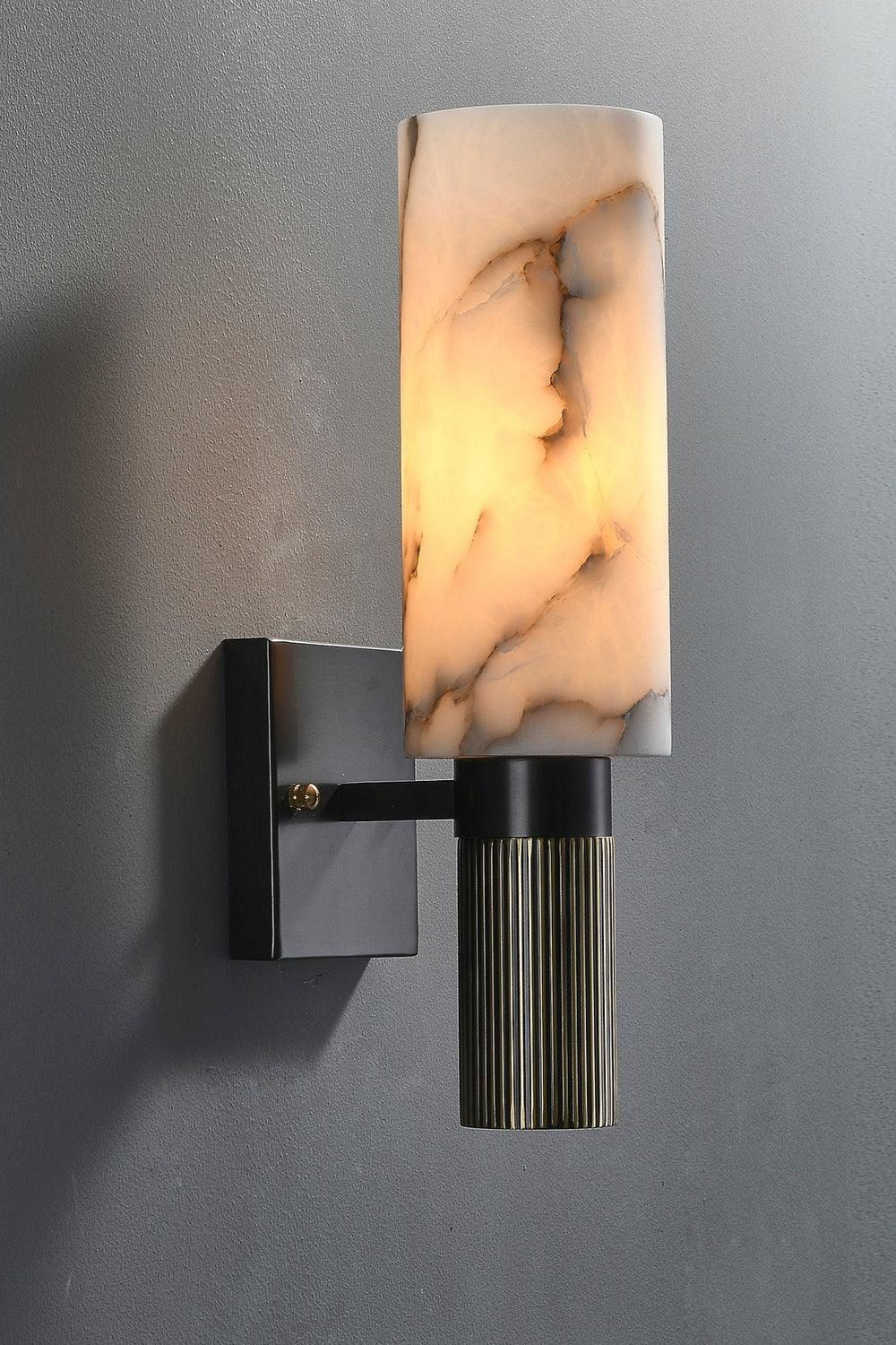 Torch Marble Sconce - vexalamps