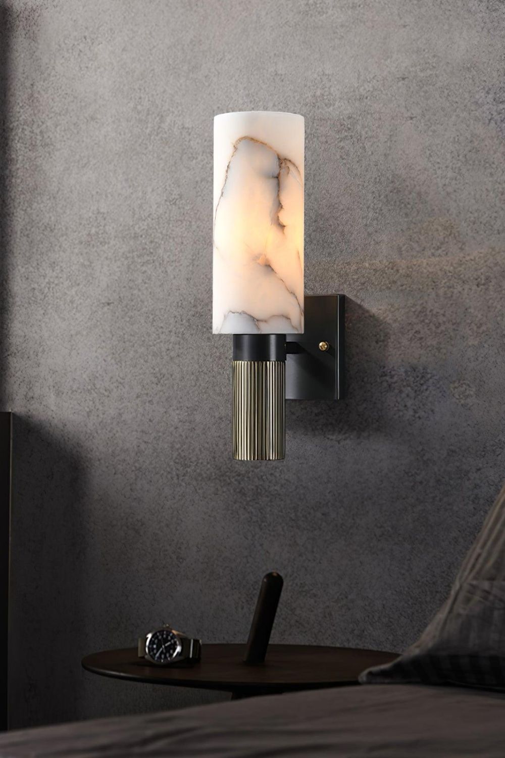 Torch Marble Sconce - vexalamps