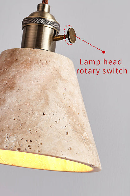 Travertine Aurora Pendant Light - view 18 | vexalamps