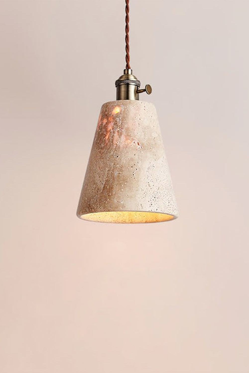 Travertine Aurora Pendant Light - view 20 | vexalamps
