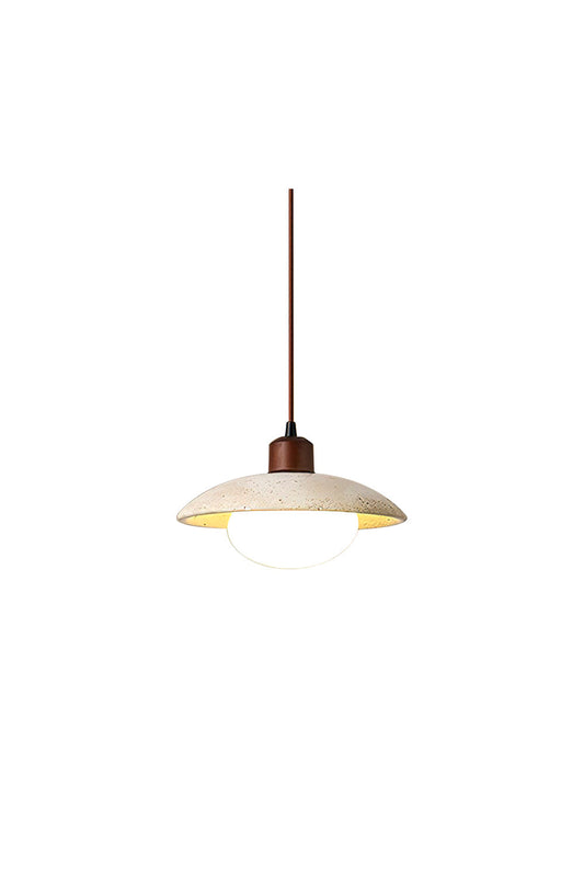 Travertine Disc Pendant Light | vexalamps