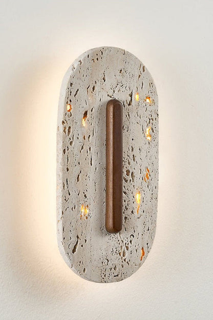 Travertine Slab Wall Sconce - view 11 | vexalamps