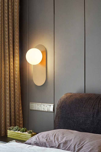 Flat Base Globe Sconce - vexalamps