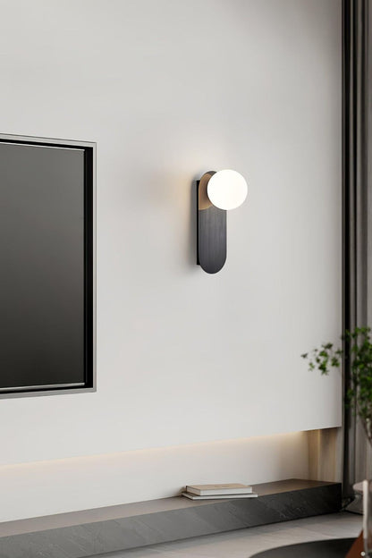 Flat Base Globe Sconce - vexalamps