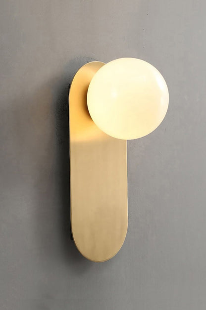 Flat Base Globe Sconce - vexalamps