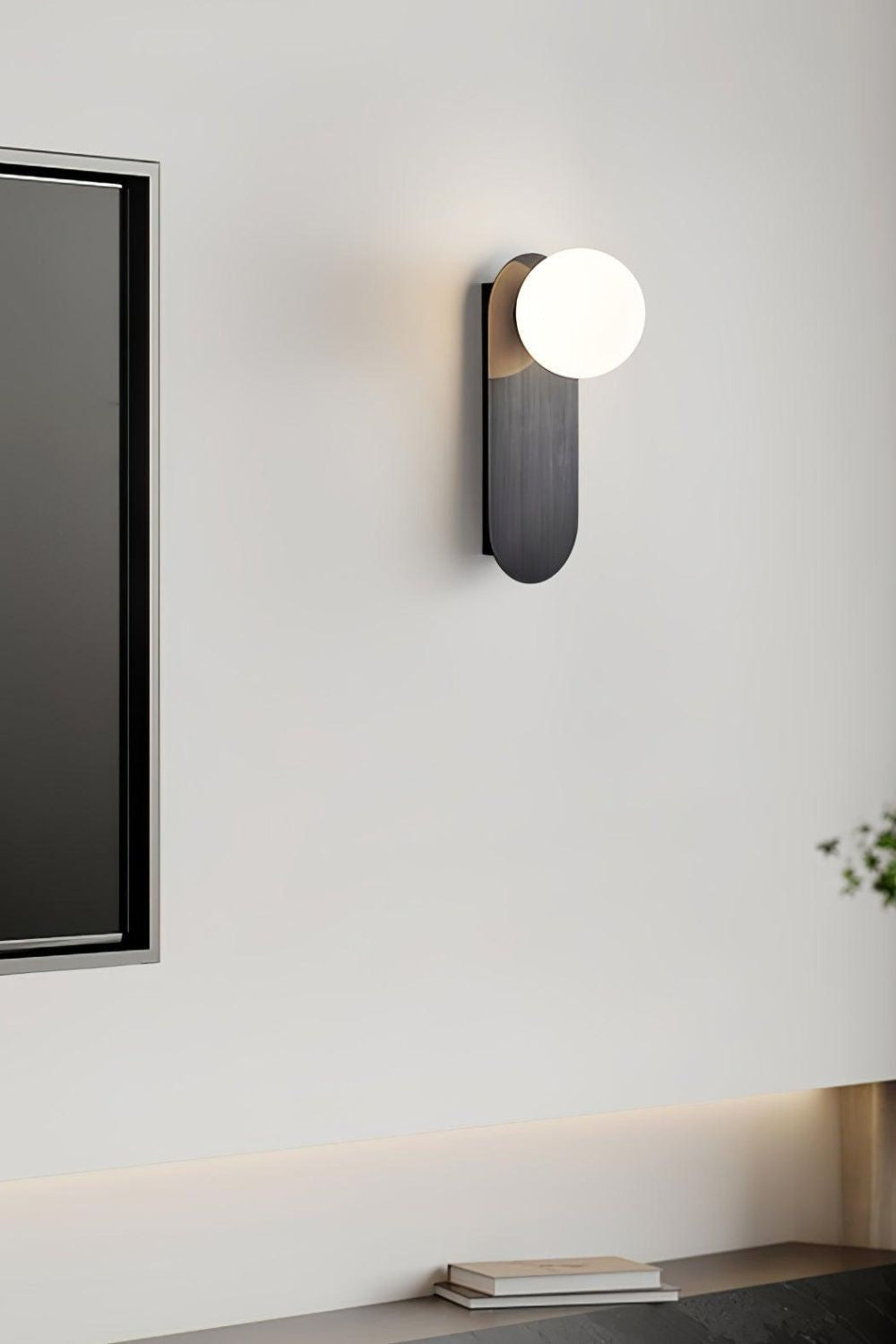 Flat Base Globe Sconce - vexalamps