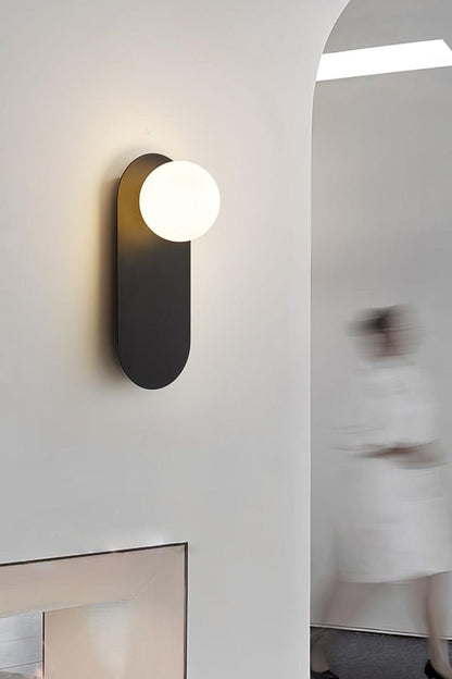 Flat Base Globe Sconce - vexalamps