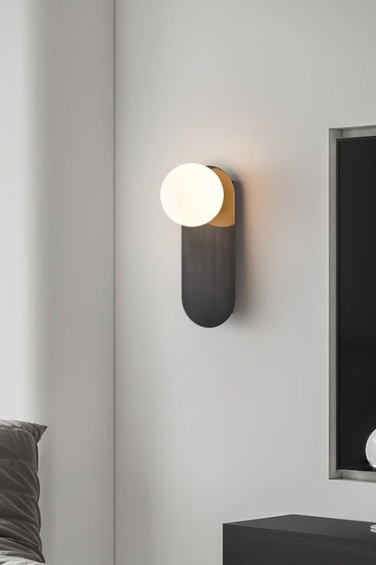 Flat Base Globe Sconce - vexalamps