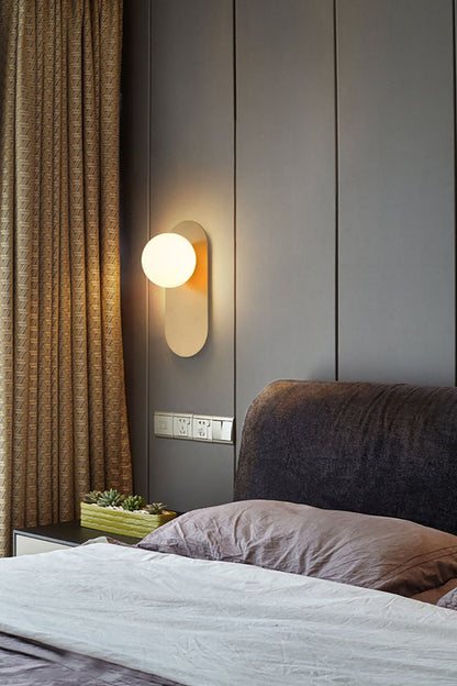Flat Base Globe Sconce - vexalamps