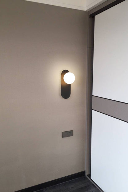 Flat Base Globe Sconce - vexalamps