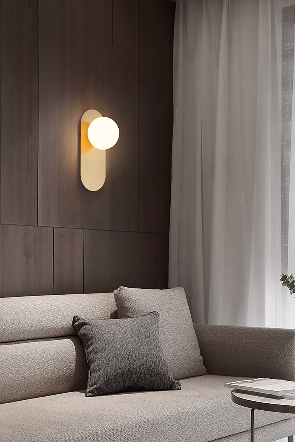 Flat Base Globe Sconce - vexalamps