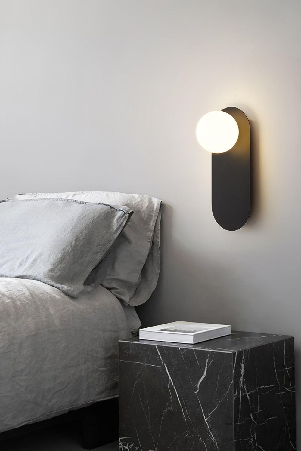 Flat Base Globe Sconce - vexalamps