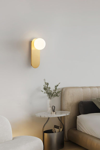 Flat Base Globe Sconce - vexalamps