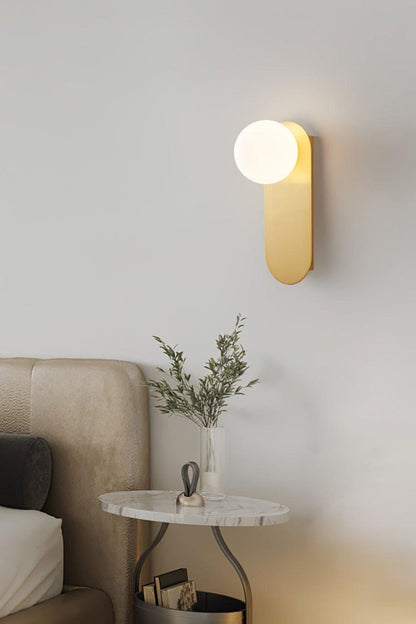 Flat Base Globe Sconce - vexalamps
