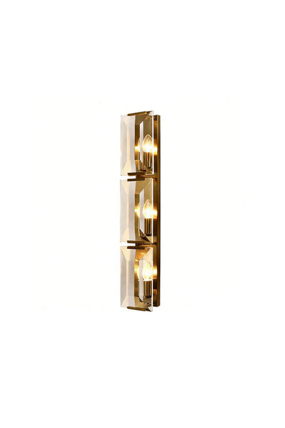 Triple Sparkling Faceted Wall Light | vexalamps