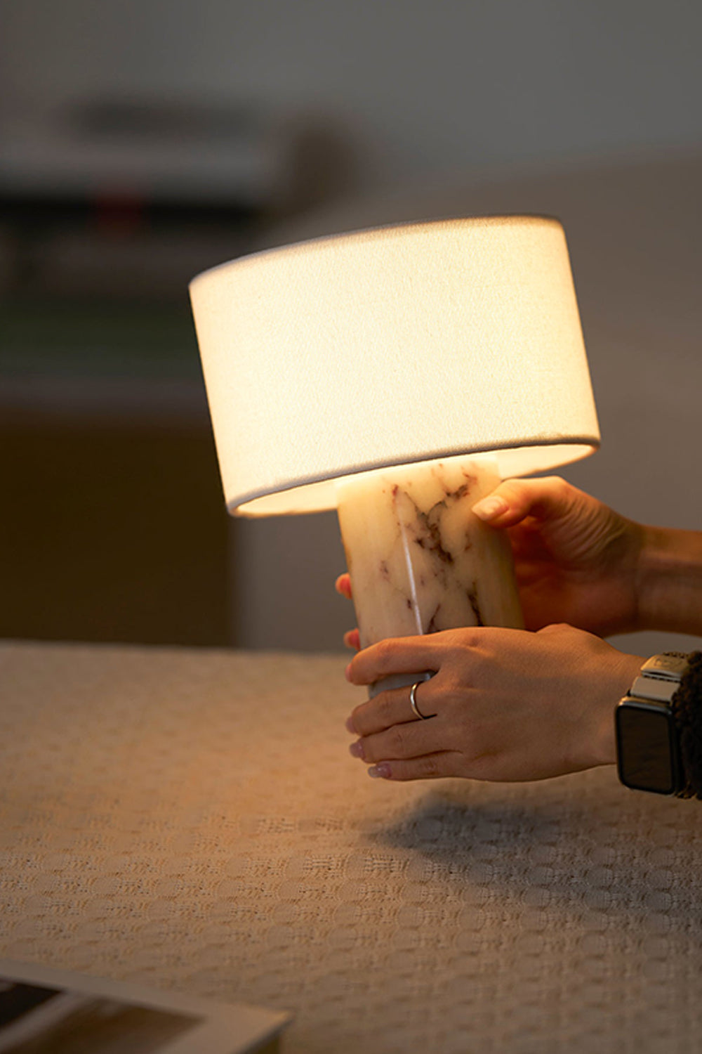 Veined Marble Table Lamp vexa lamps