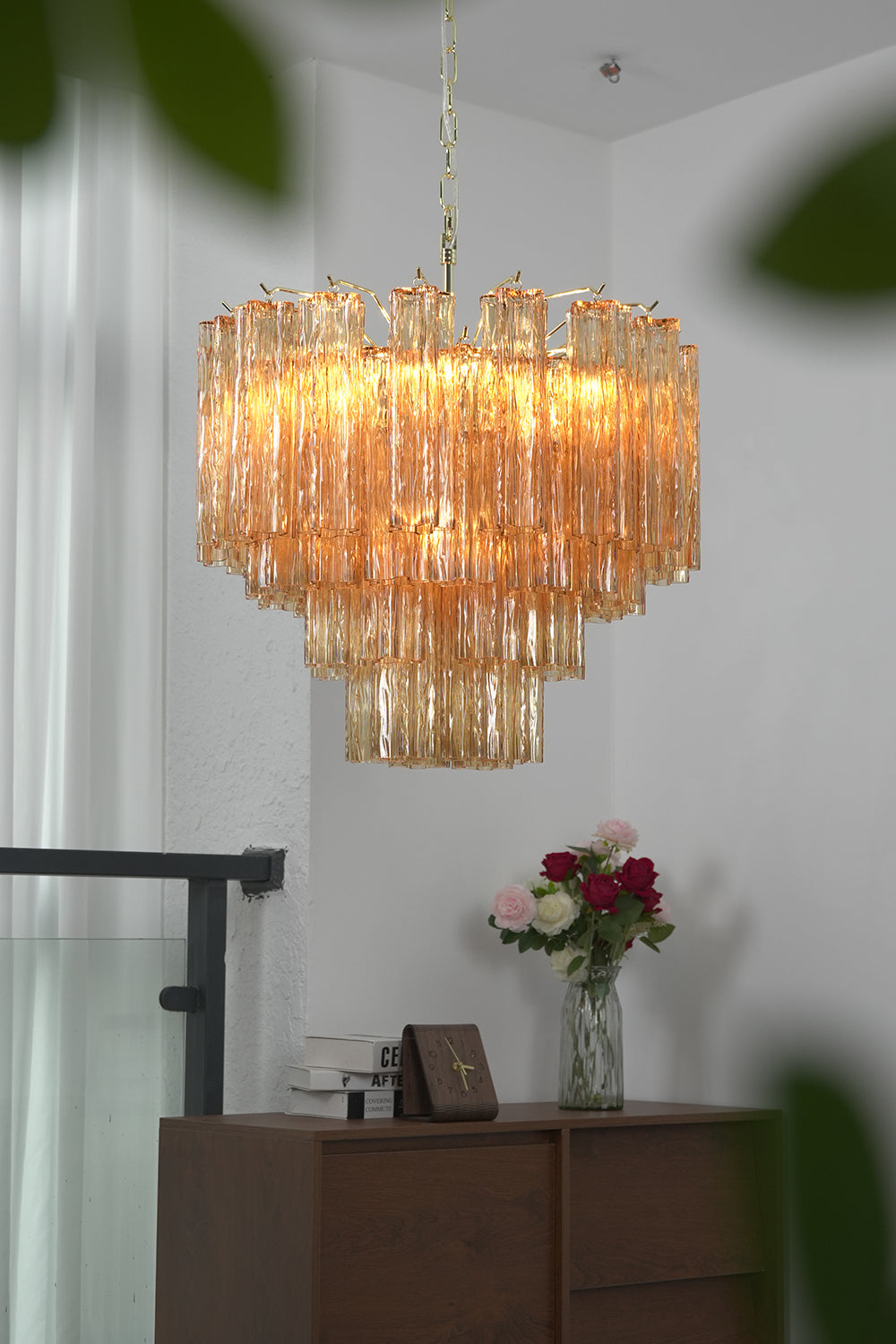 Vellune Cascade Chandelier for  indoor| Samu  Lamp
