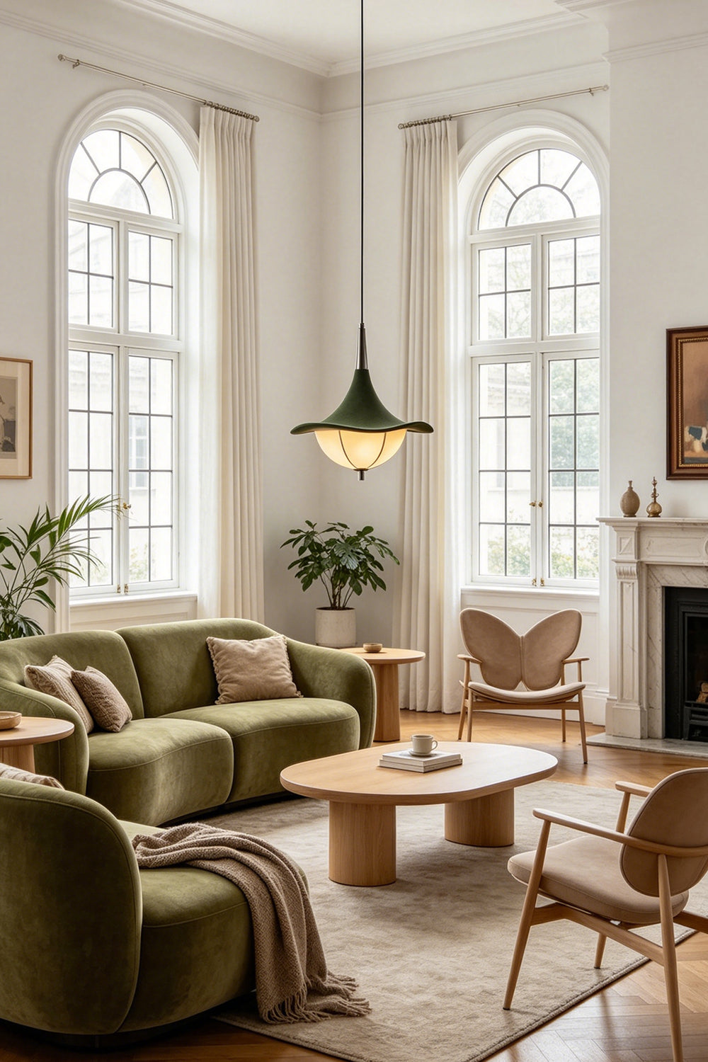 Verdant Felt Pendant for  Living room | Samu  Lamp
