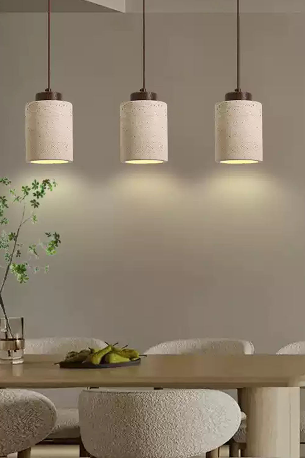 Wabi-sabi Cylindrical Pendant Light - view 9 | vexalamps