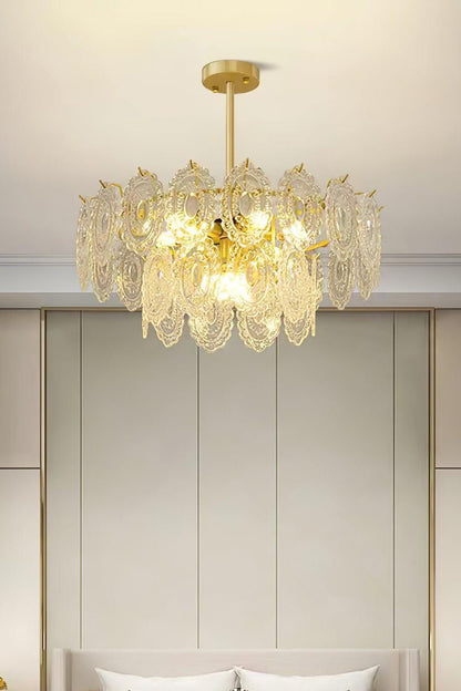 Wave Glass Chandelier - vexalamps