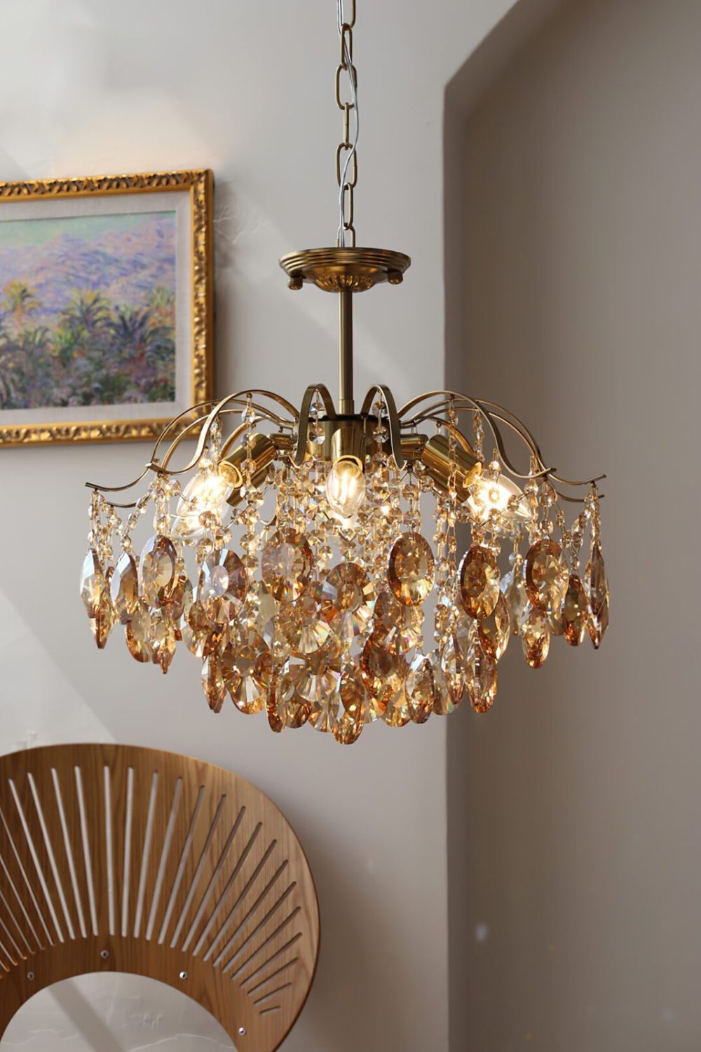 Windchime Crystal Chandelier - vexalamps