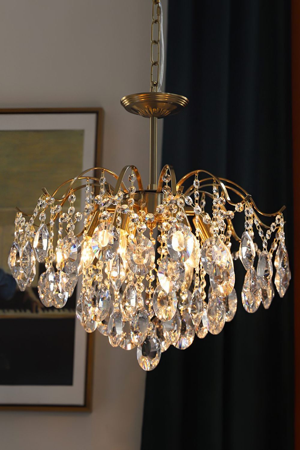 Windchime Crystal Chandelier - vexalamps