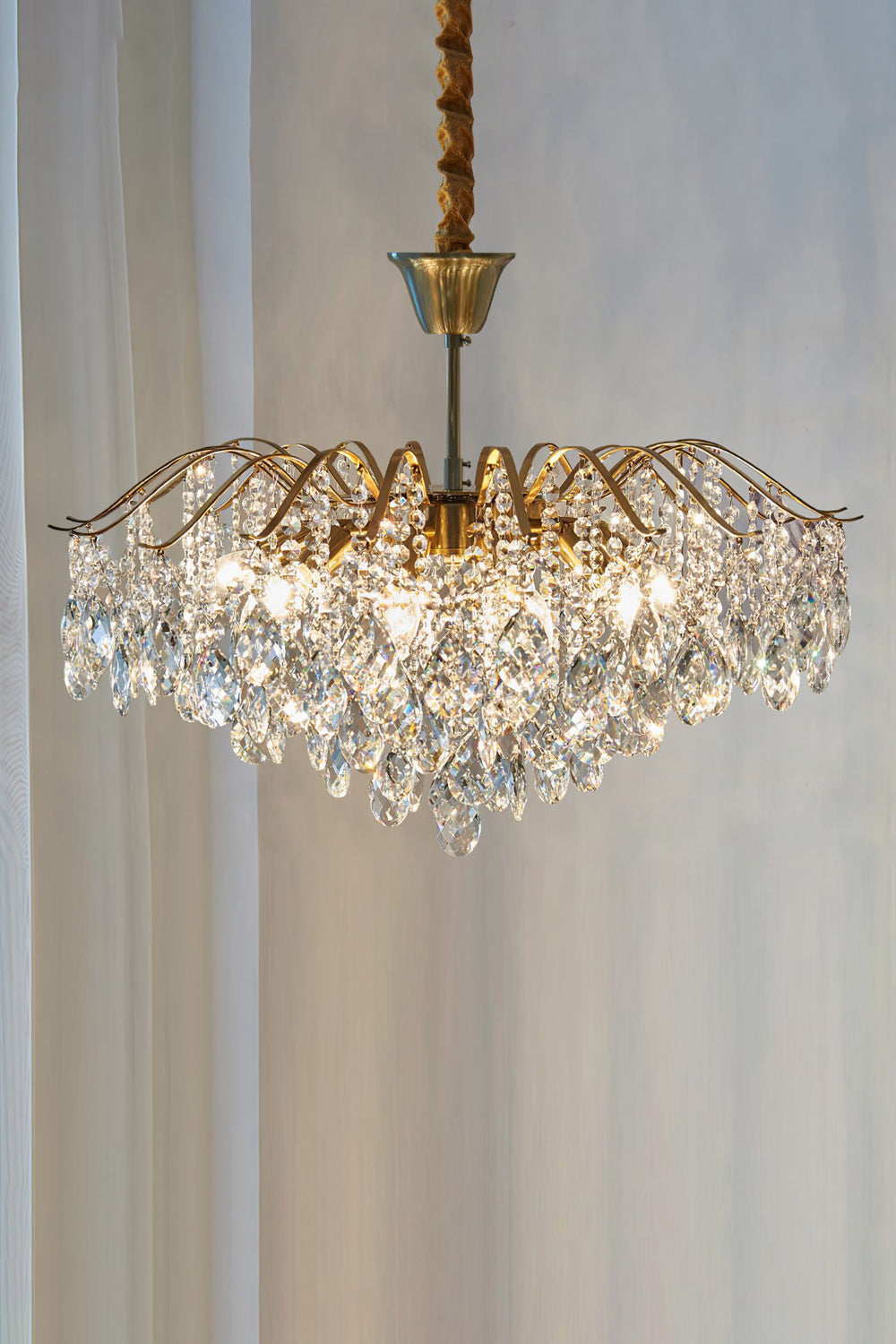 Windchime Crystal Chandelier - vexalamps