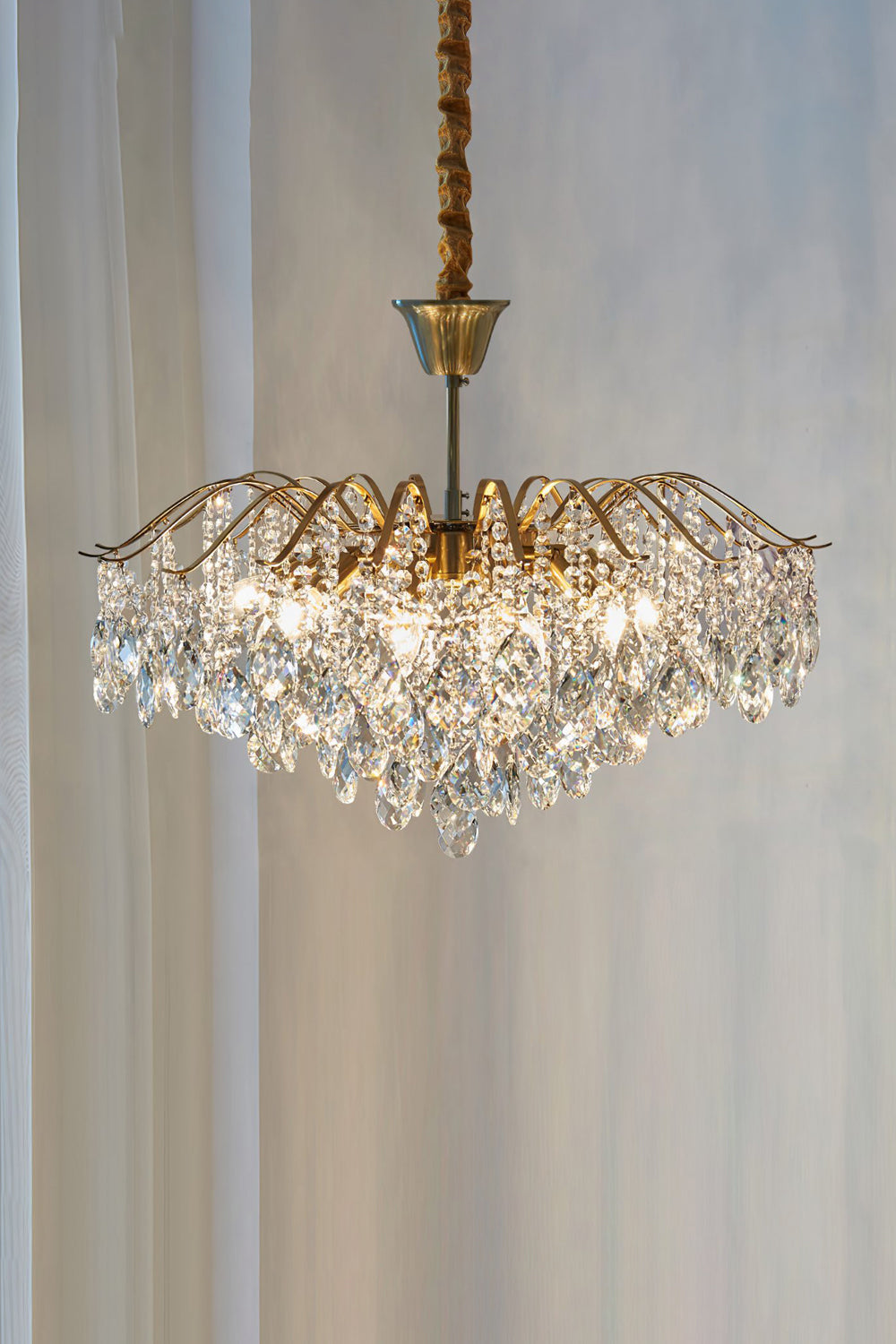 Windchime Crystal Chandelier - vexalamps