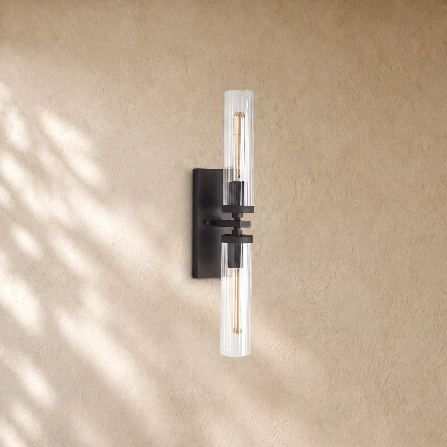 Andreass 2-Light Wall Sconce - Black