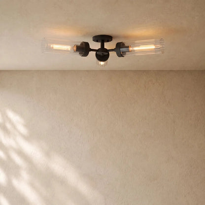 Andreass 3-Light Flushmount - Bronze