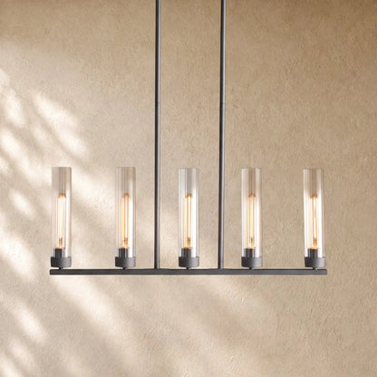 Andreass Linear Chandelier - 5-Light / Black