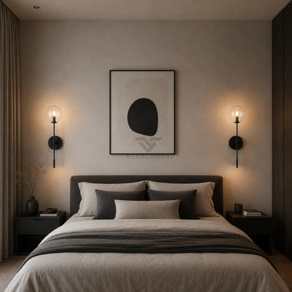 Apollos Glass Ball Wall Sconce