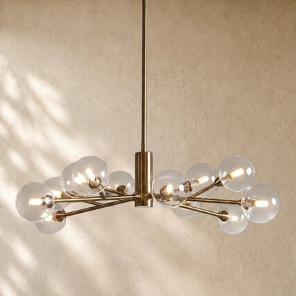 Apollos Round Chandelier - 36’’ / Brass