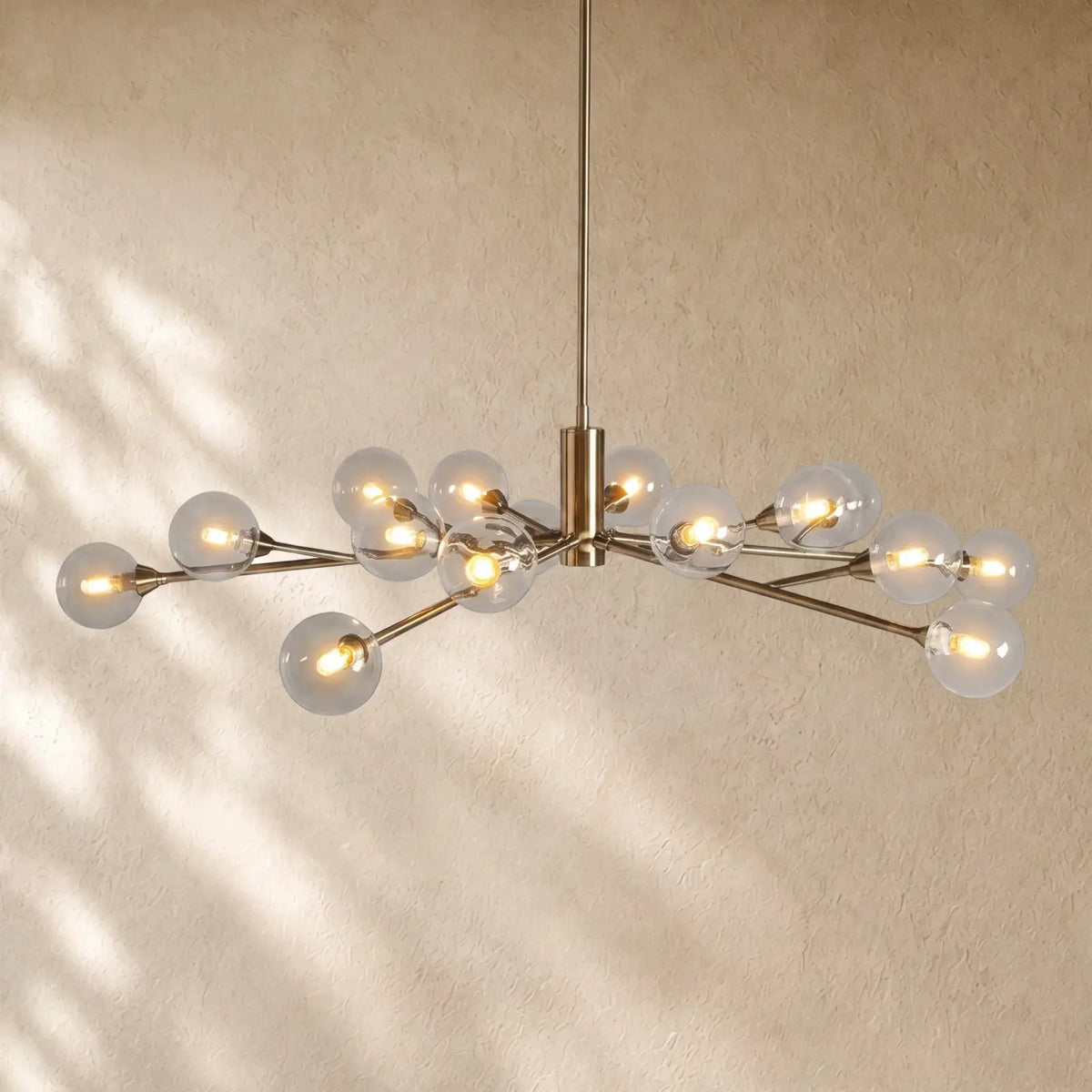 Apollos Round Chandelier - 47’’ / Brass