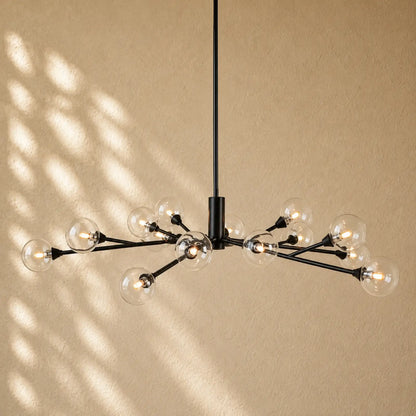 Apollos Round Chandelier - 47’’ / Bronze