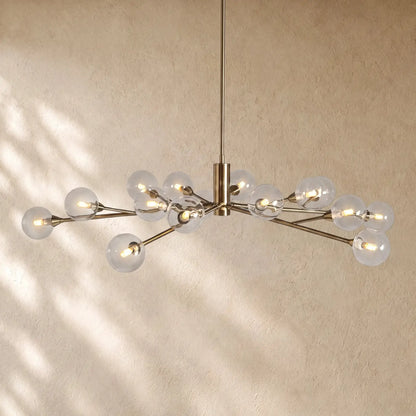 Apollos Round Chandelier - 59’’ / Nickel