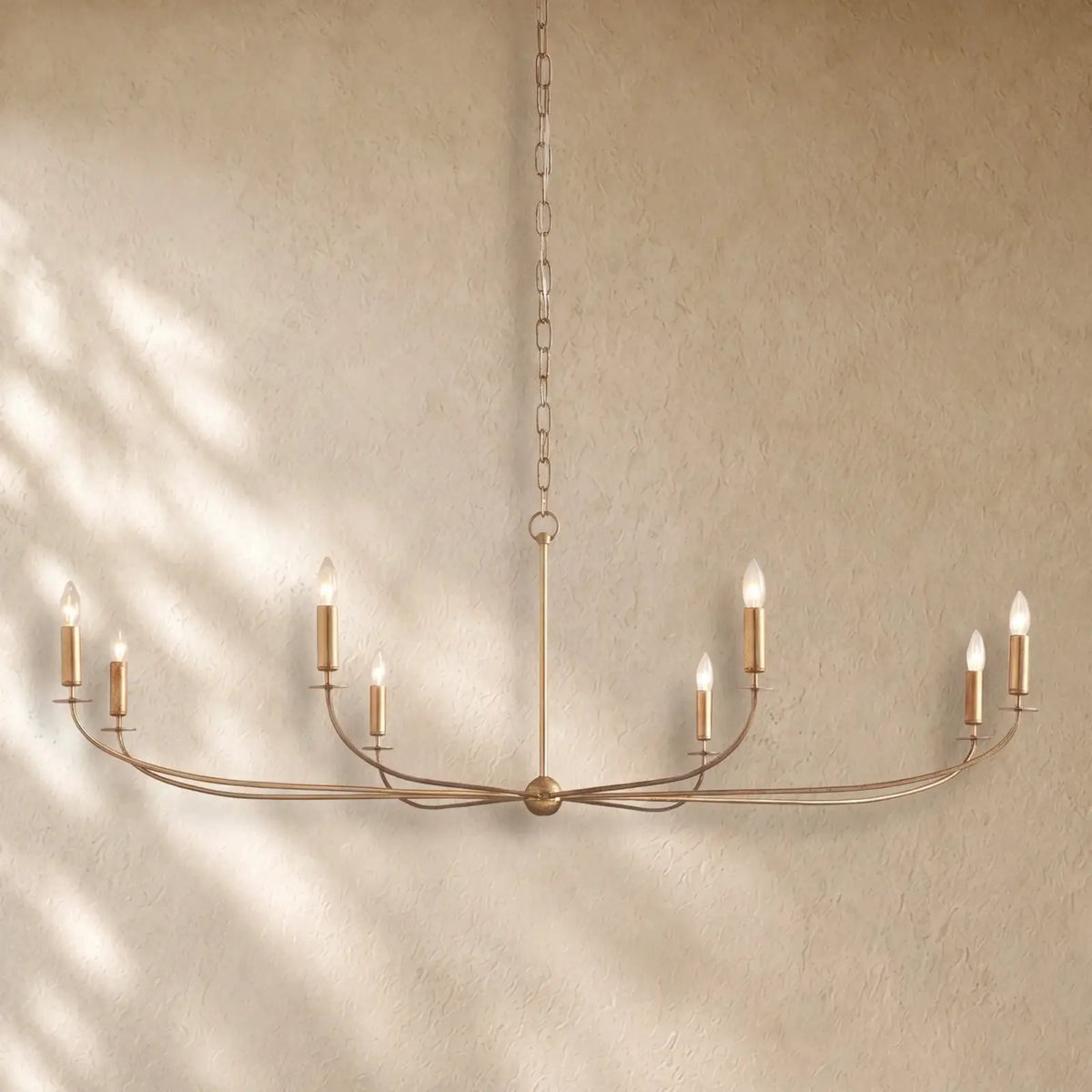Arnetty Round Chandelier - 8 Light / Gold