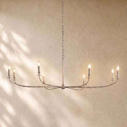 Arnetty Round Chandelier - 8 Light / Silver