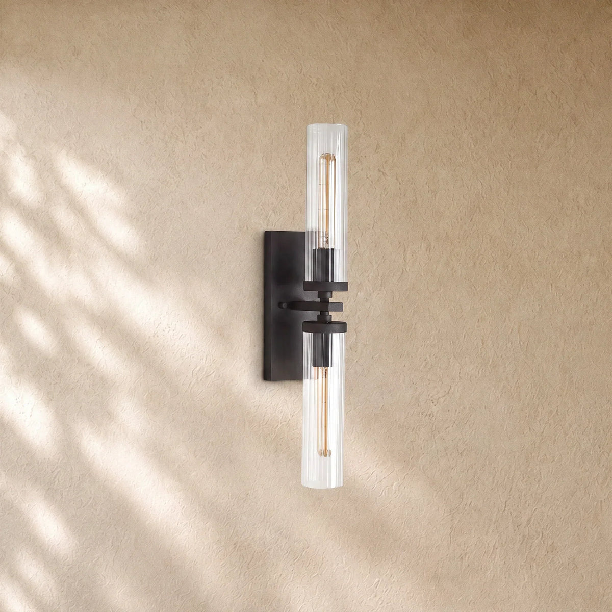 Andreass 2-Light Wall Sconce - Black