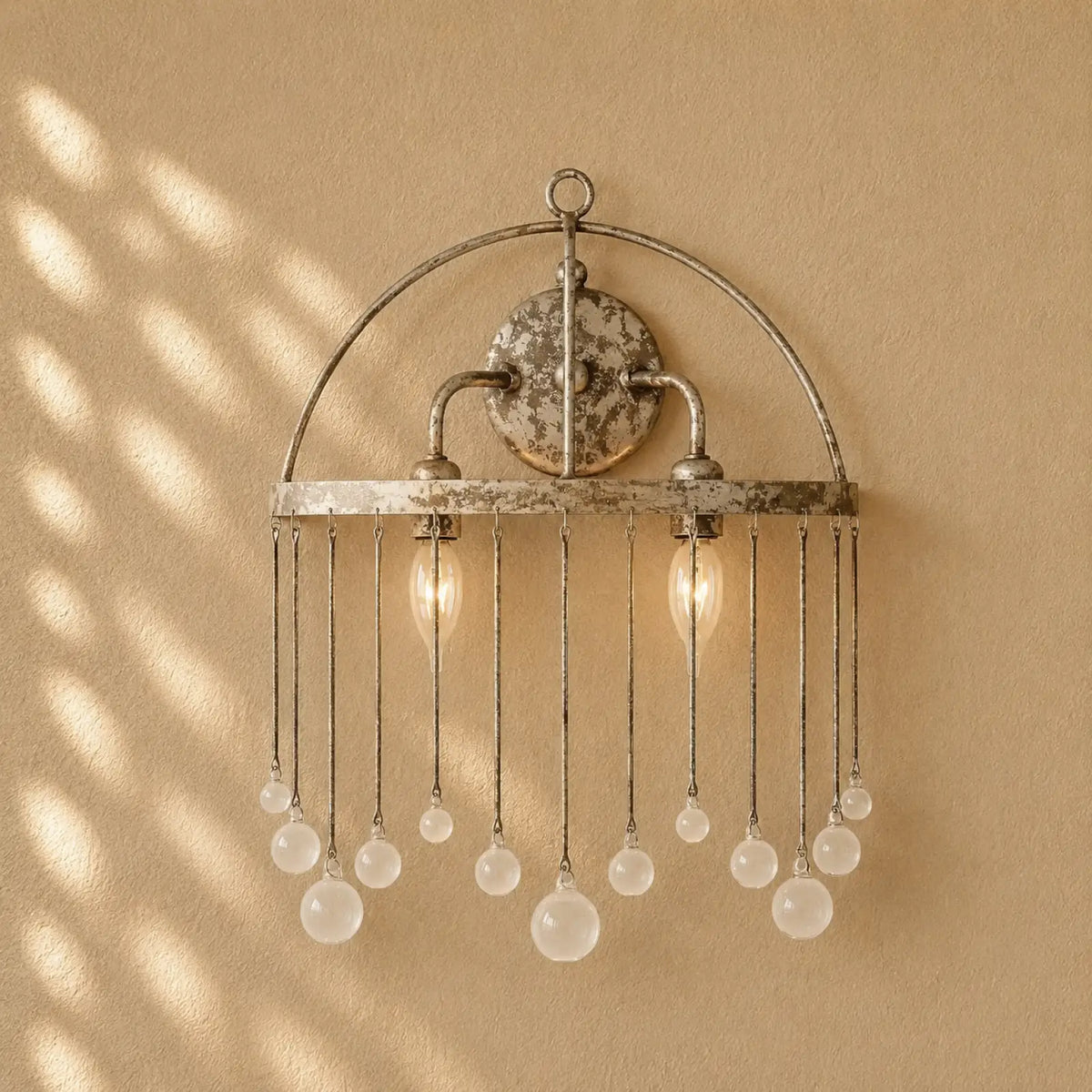 Aubray 2-Light Wall Sconce - Silver