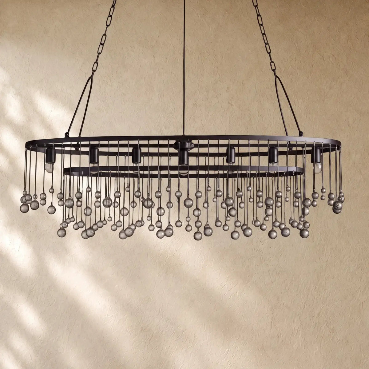 Aubray Oval Chandelier - Bronze