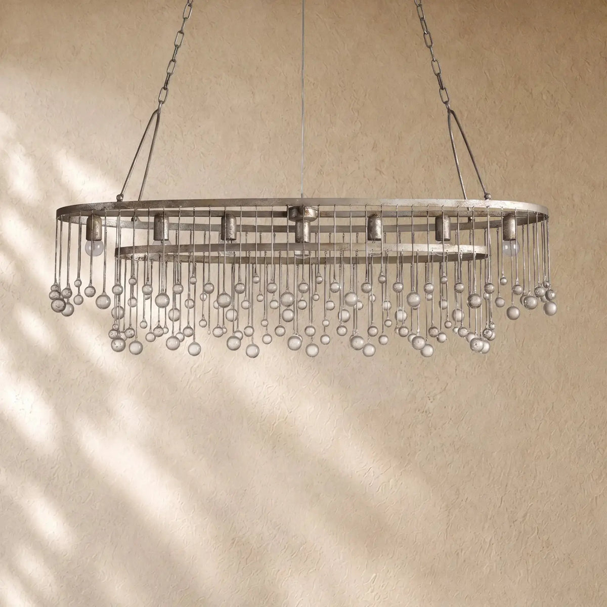 Aubray Oval Chandelier - Silver