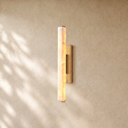 Audubom Alabaster Single Sconce