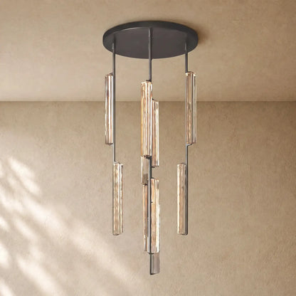 Audubom Crystal Round Chandelier - 24” / Bronze / Classic