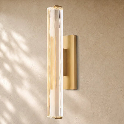 Audubom Crystal Single Sconce - 19’’ / Brass