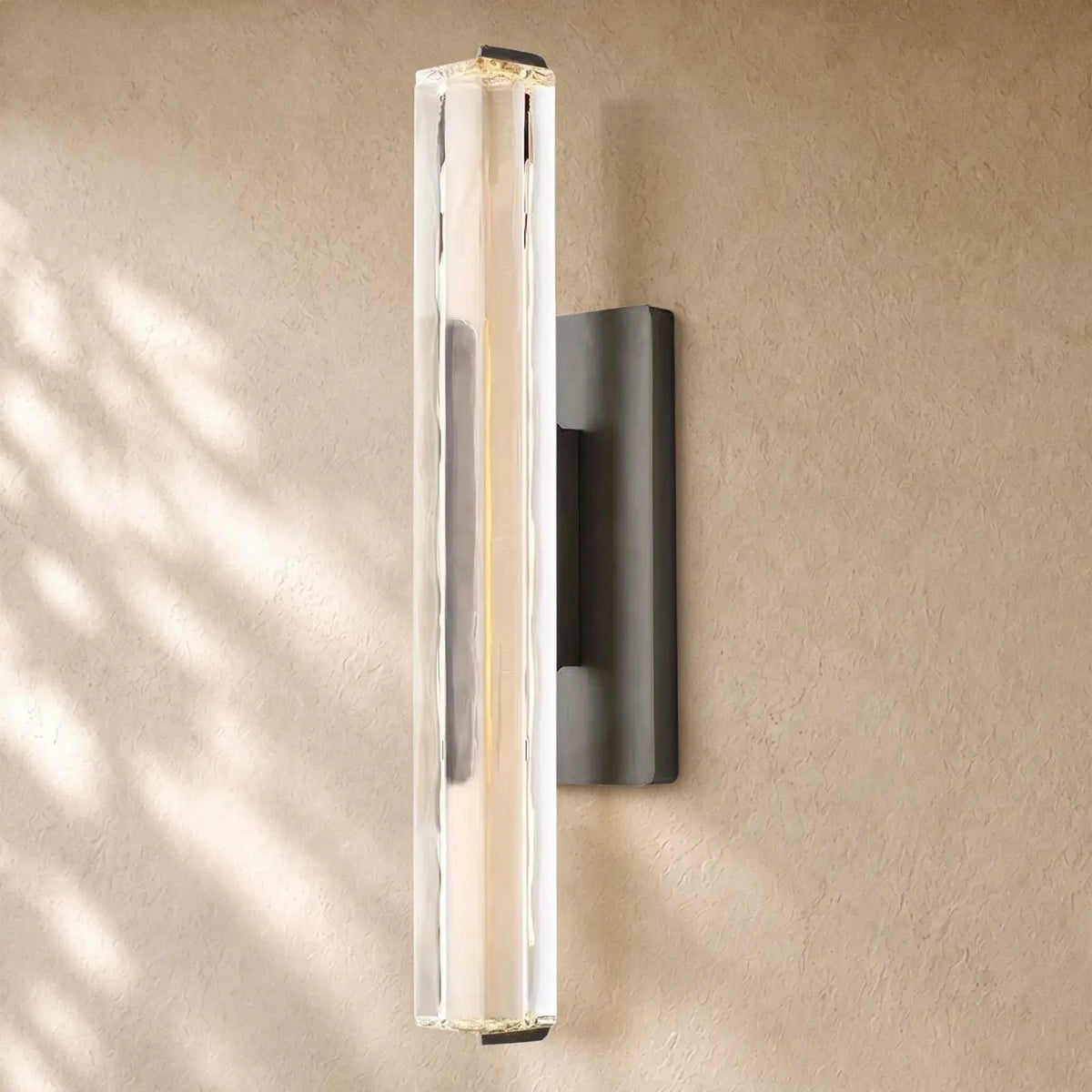 Audubom Crystal Single Sconce - 19’’ / Bronze