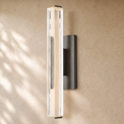 Audubom Crystal Single Sconce - 19’’ / Bronze