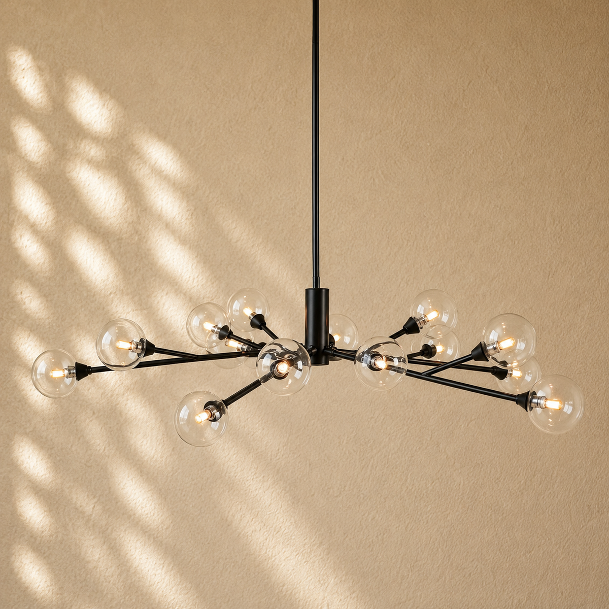 Apollos Round Chandelier - 47’’ / Bronze
